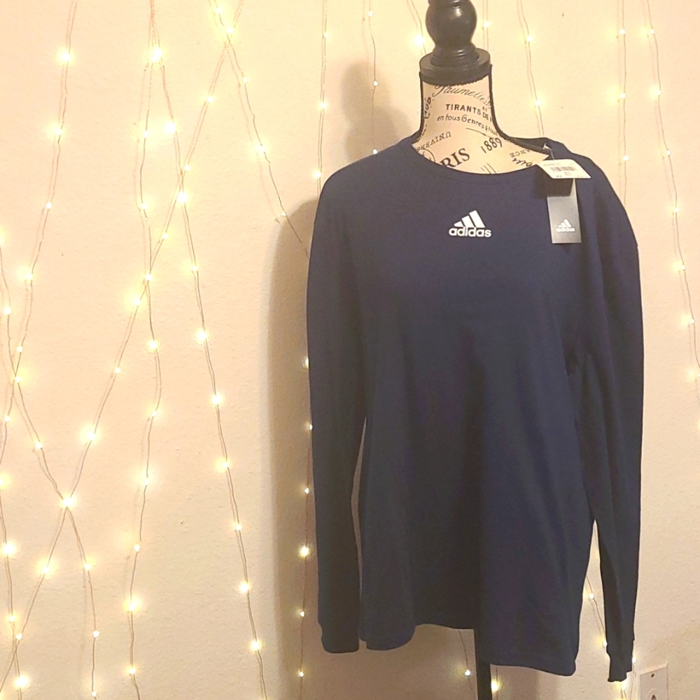 Nwt xl adidas navy amplifier long shirt